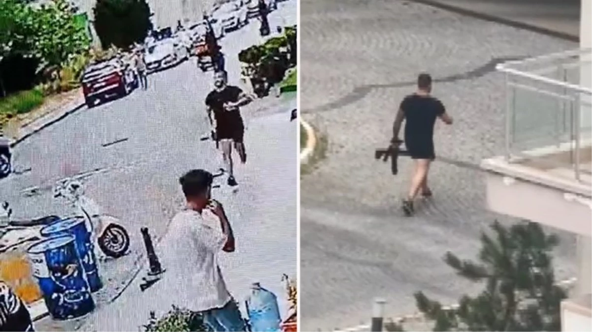 Görüntüler Teksas değil Esenyurt’tan! Pompalı silahla iş yerine kurşun yağdırdı