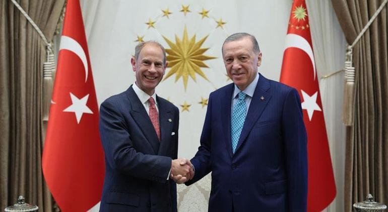 Cumhurbaşkanı Erdoğan, Fransa Büyükelçisi ve Prens Edward'ı kabul etti