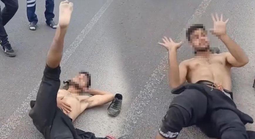 Yer: Düzce! Yerlere yattı, polisin önünde dans etti