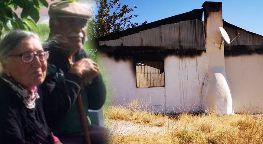 Yaşlı çift, evlerinde çıkan yangında feci şekilde can verdi