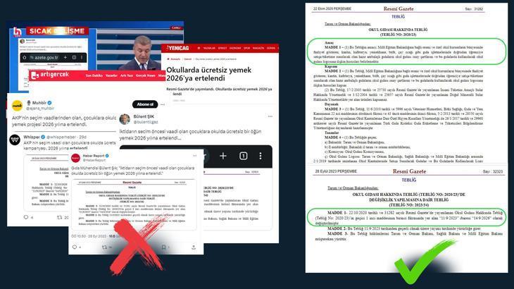 ‘Ücretsiz bir öğün yemek vaadi 2026’ya ertelendi’ iddiasına yalanlama