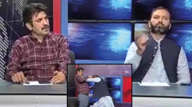 Pakistan’da akılalmaz olay! Senatör ile avukat canlı yayında kavga etti