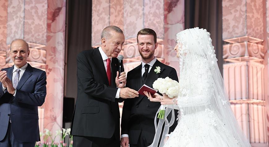 Cumhurbaşkanı Erdoğan yeğeni Usame Erdoğan’ın nikah törenine katıldı