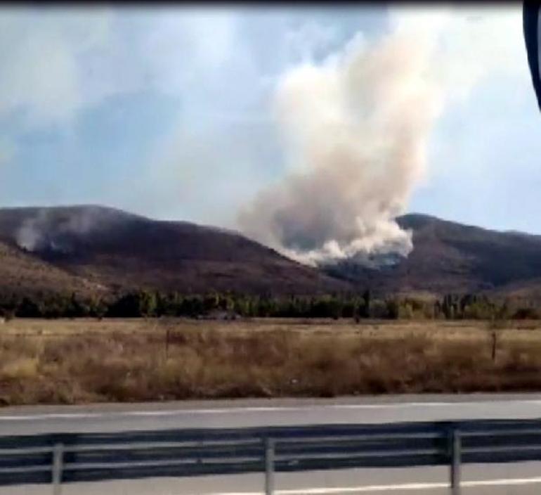 Çankırı'da orman yangını! Havadan karadan müdahale