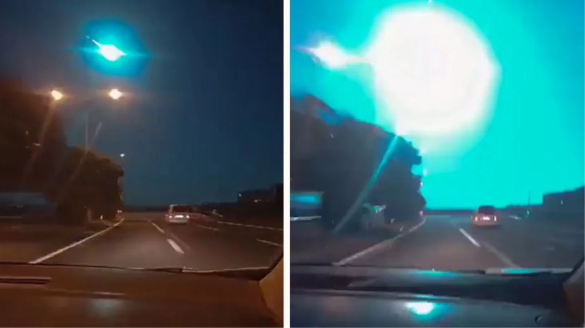 Gece adeta gündüze döndü! Düşen göktaşı, Türkiye’nin birçok noktasından görüntülendi