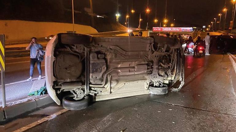 Şile Otoyolu'nda feci kaza! İki otomobil çarpıştı: 4 yaralı