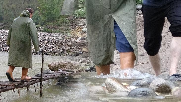‘Burayı yaparak risk aldım’ dedi! Macera parkuru gibi ev yolu