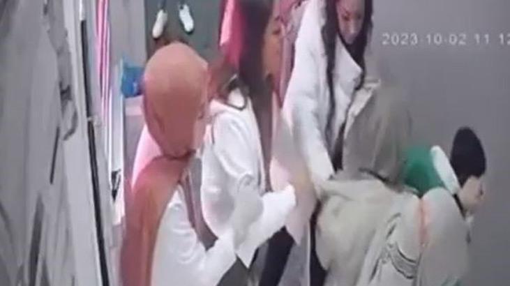 Güzellik merkezinde müştiriler ile çalışanlar birbirine girdi