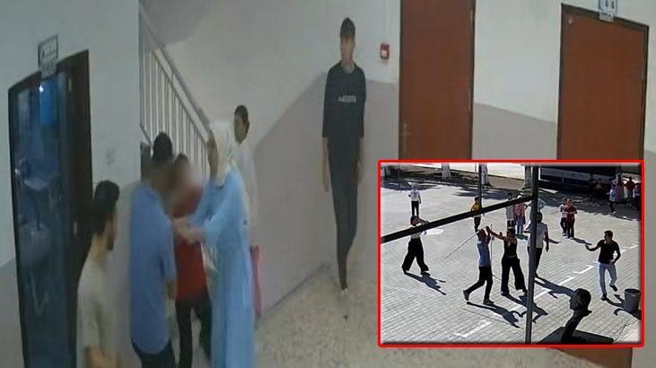 Kız kardeşini zorla sınıftan çıkarmaya çalıştı! Engel olan öğretmenlere saldırdı