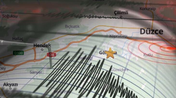 Düzce’de 3.9 büyüklüğünde deprem
