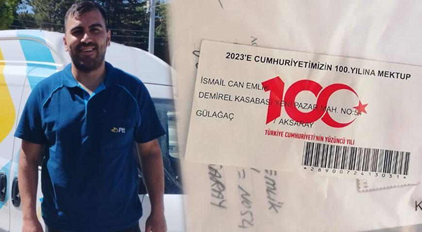 Yıllar önce yazdığı mektup, oğluna 100’üncü yılda ulaştı!