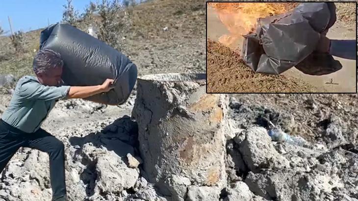 Su ararken bulundu! Çöp poşetine doldurdular: Mahallelinin gaz heyecanı