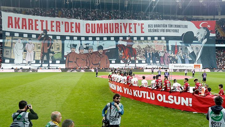 Beşiktaş’tan 100. yıl koreografisi: Akaretler’den Cumhuriyet’e!