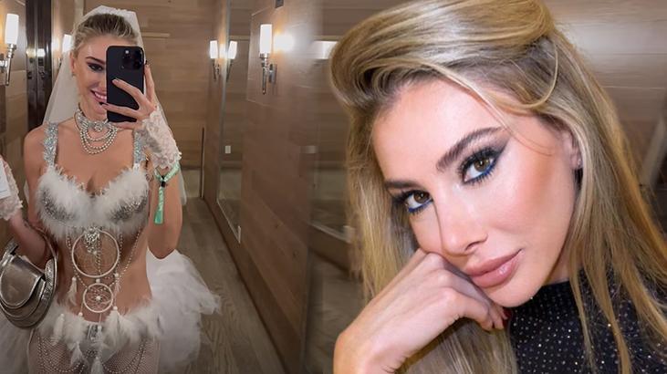 Şeyma Subaşı gelinlik temalı kostüm partisine katıldı! ‘Düğünümüzü kutladık’