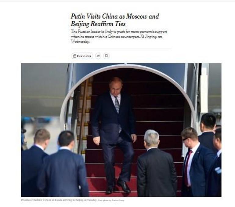 Orta Doğu'da kaos sürerken Putin Çin'e indi!