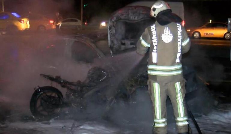 İstanbul'da feci kaza! Taksi ile motosiklet çarpıştı: 1 ölü 1 yaralı