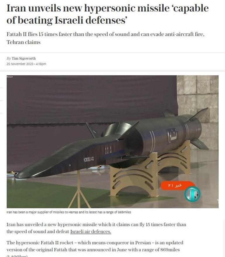 Fettah-2 sahneye çıktı! İsrail'i vurabilir, sesten 15 kat daha hızlı
