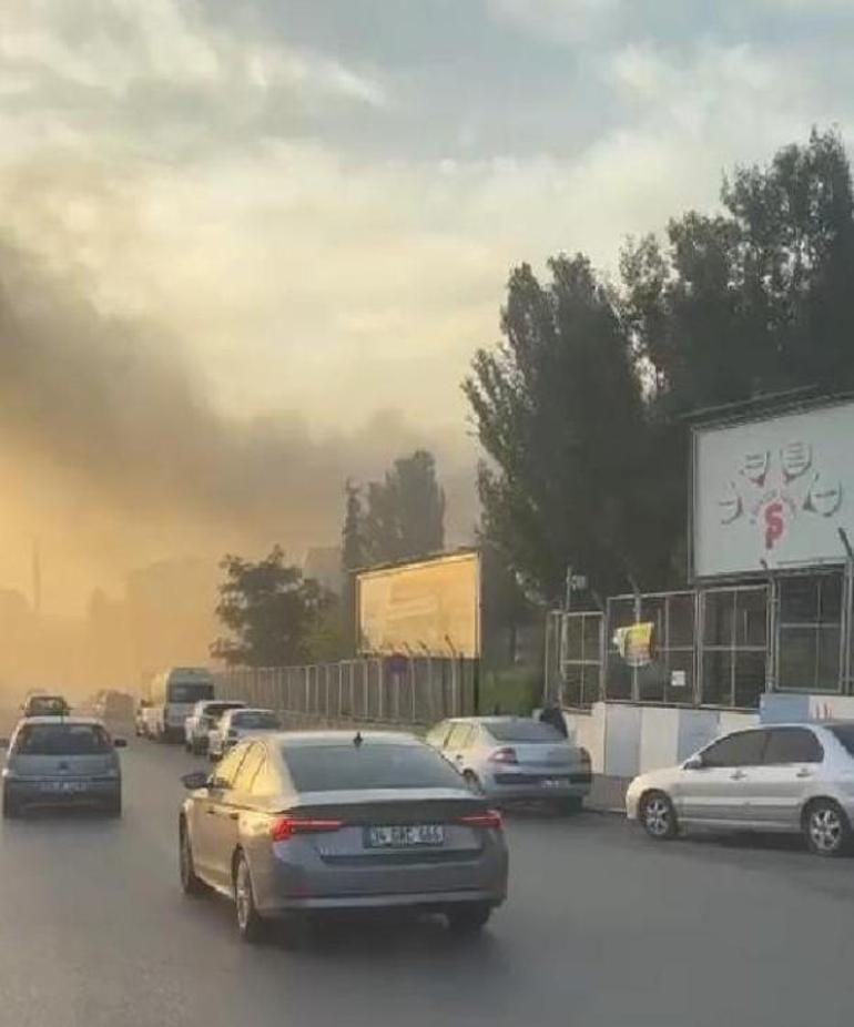 Başakşehir'de sanayi sitesinde yangın