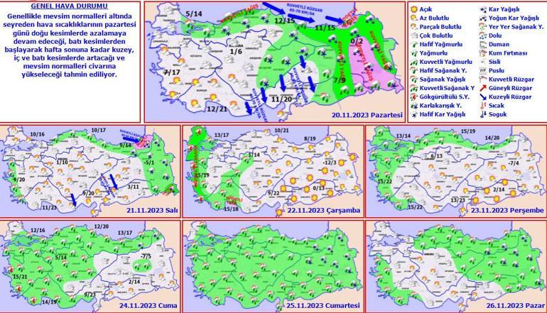 Son dakika... Meteoroloji yeni haritayı paylaşıp saat verdi! Yoğun kar ve sağanak uyarısı