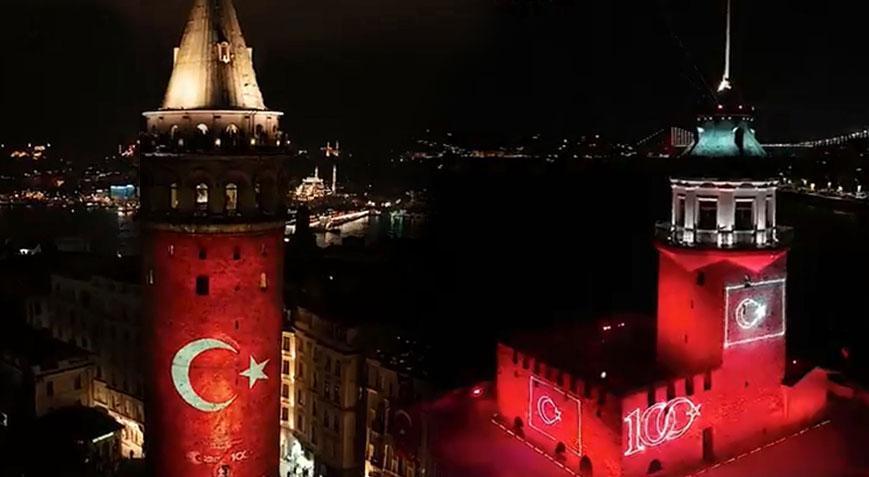 Galata ve Kız kulelerinde ışık gösterileri, 10 Kasım’a kadar devam edecek
