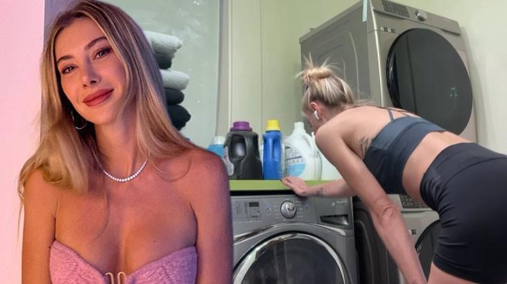 Şeyma Subaşı ilk defa çamaşır makinesi kullandı! ‘Aptallığıma o kadar gülüyorum ki’