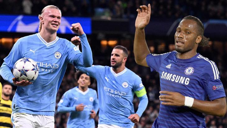 Şampiyonlar Ligi’nde Haaland yine boş geçmedi! Gol sevincinde Drogba’yı tercih etti