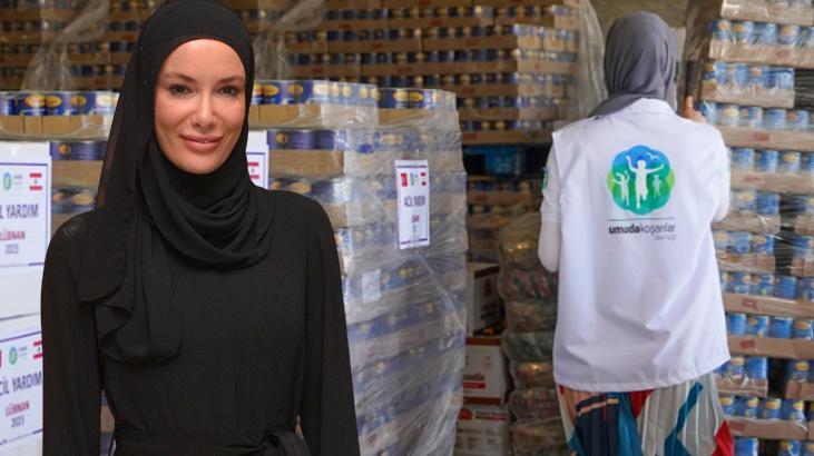 Gamze Özçelik, Filistinli ve Lübnanlılara yardım götürdü! ‘Bağışçılarımıza teşekkür ederiz’