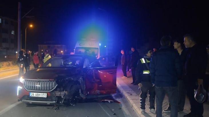 Yer: Eskişehir! Bahaneyle yakınından aldığı TOGG ile kaza yaptı
