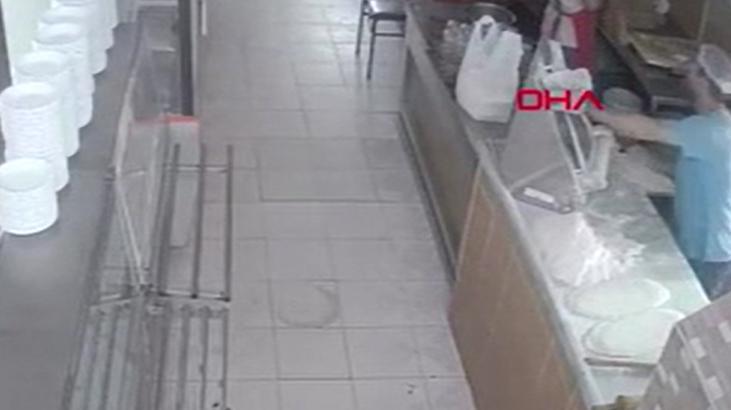 İstanbul’da korku dolu anlar! Lokantanın içine yıldırım düştü