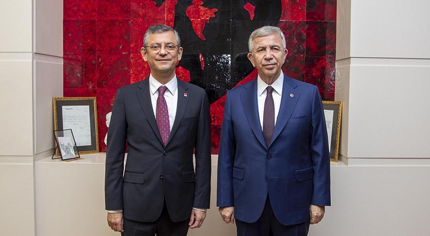 CHP Genel Başkanı Özgür Özel, Mansur Yavaş ile görüştü
