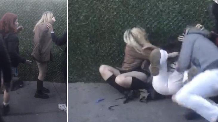 Sebebi bilinmiyor! Metrobüs durağında 3 kadın kavga etti