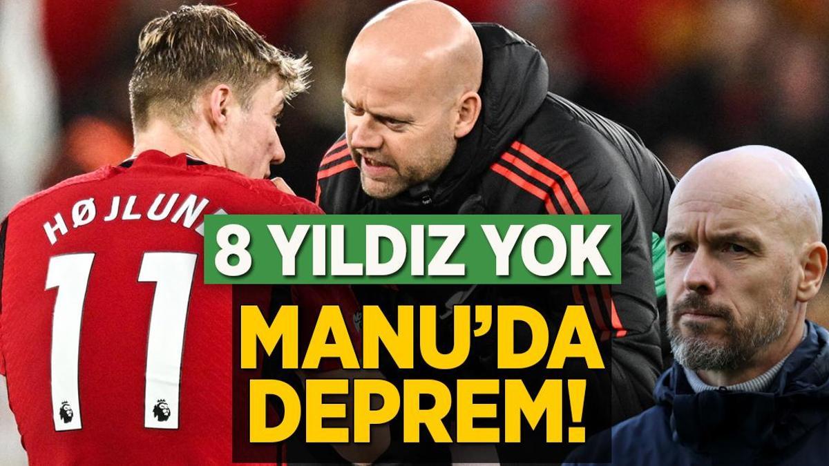 Galatasaray maçı öncesi Manchester United’da deprem! Revire döndü, 8 yıldız yok