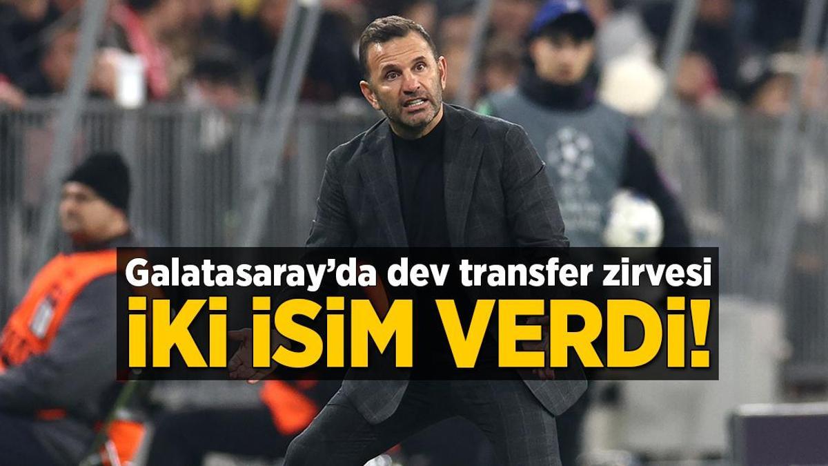 Galatasaray’da transfer zirvesi! Okan Buruk iki isim bildirdi