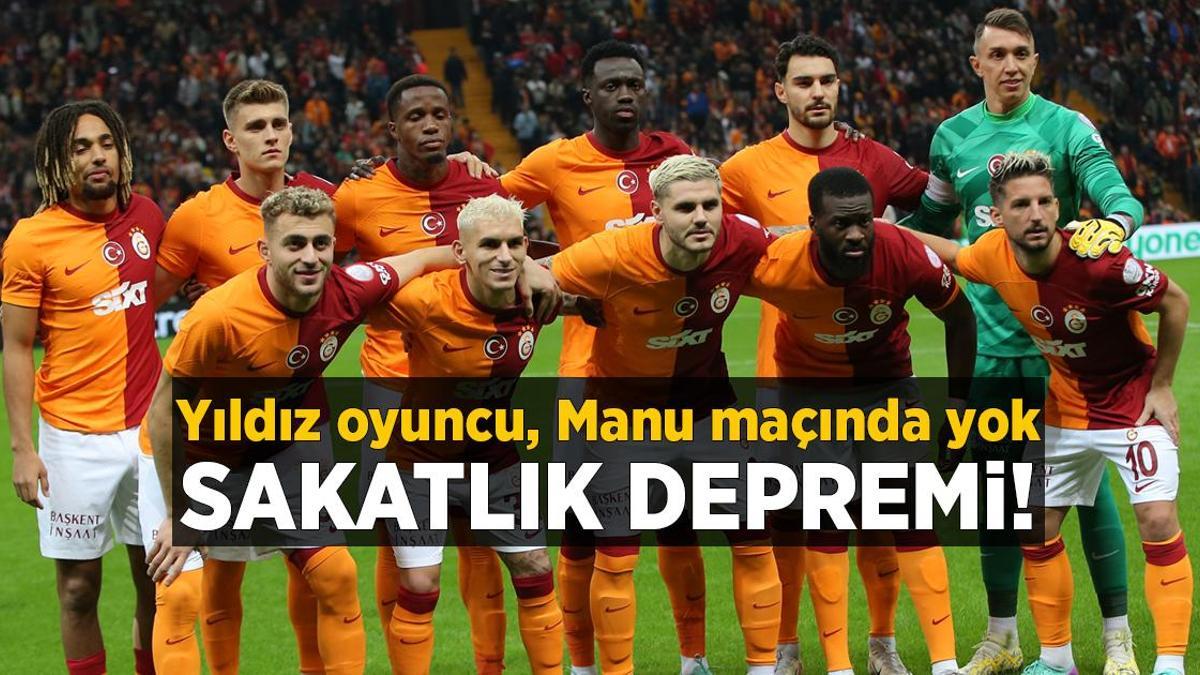 Galatasaray’da Manchester United maçı öncesi sakatlık depremi! Resmi açıklama