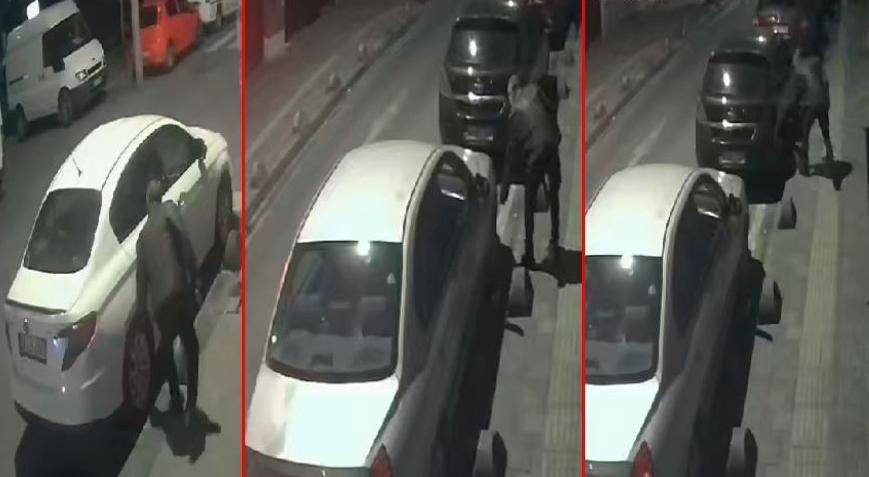 Esenler’de şoke eden görüntü! 30 aracın lastiklerini sırayla patlattı