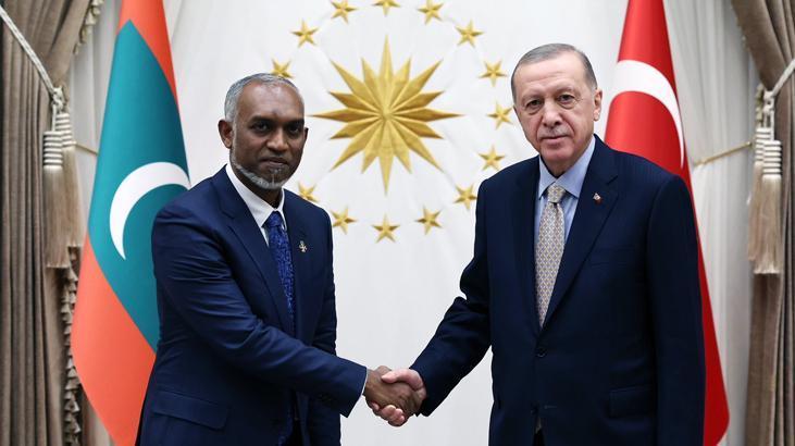 Cumhurbaşkanı Erdoğan, Maldivler Cumhurbaşkanı ile görüştü