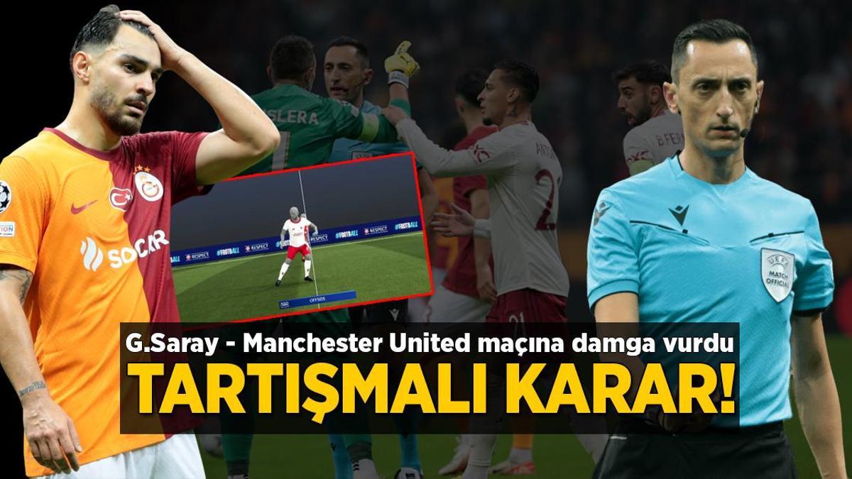 Galatasaray – Manchester United maçında tartışmalı karar! UEFA görüntüsü tatmin etmedi