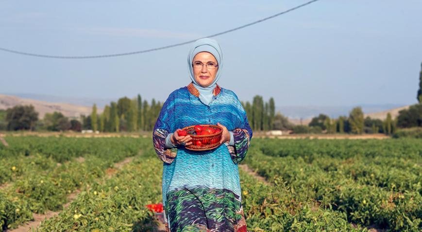 Emine Erdoğan’dan AB tescili alan Ayaş domatesi değerlendirmesi