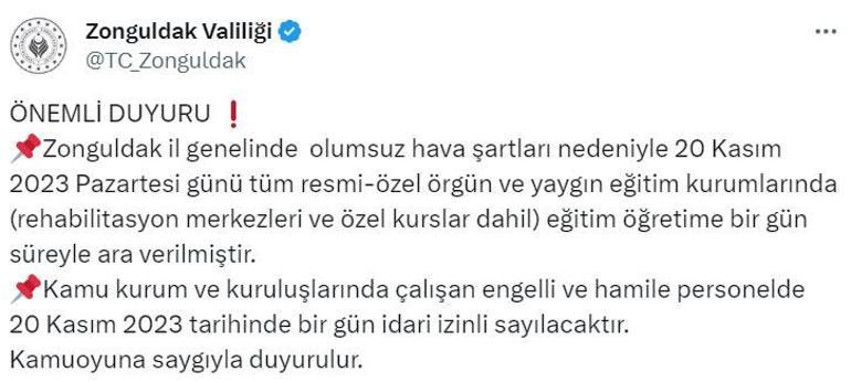 Son dakika... Meteroloji'den Pazartesi için yoğun kar ve sağanak uyarısı! Okullar tatil olacak mı? İlk haber geldi