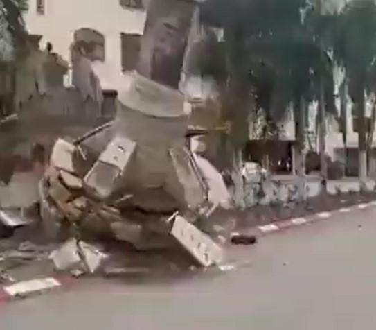 İsrail Arafat anıtını yıktı! Al Jazeera görüntüyü doğruladı, yer Tulkerim