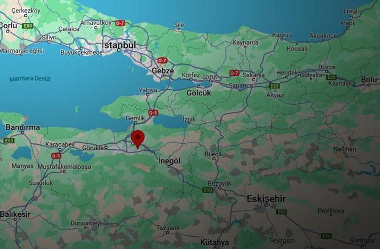 Son dakika! Bursa'da 3.7 büyüklüğünde deprem