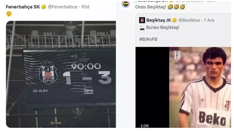 Fenerbahçe'den derbi sonrası Beşiktaş'a olay gönderme!
