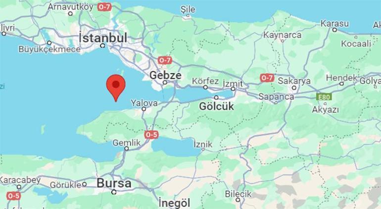 Marmara Denizi'nde 3.0 büyüklüğünde deprem
