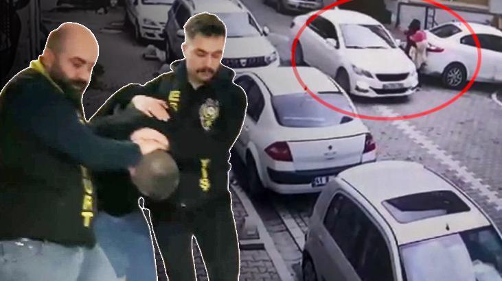 Kucağında çocuğuyla yürüyen kadına otomobille yanaşıp taciz eden sapık yakalandı!