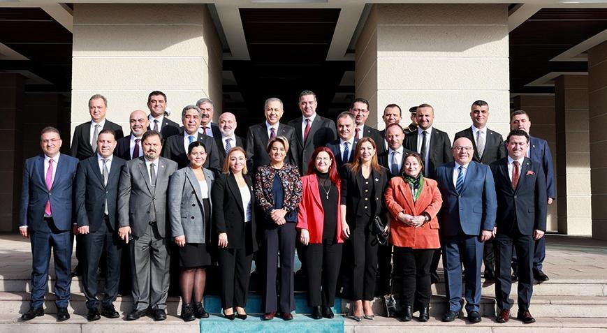 Bakan Yerlikaya Türkiye Barolar Birliği Başkanı ile bir araya geldi