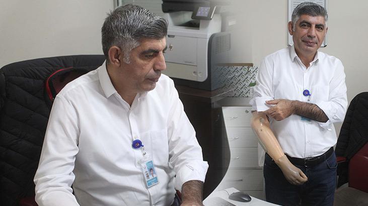 Sağ eli ampute edilen memurdan arkadaşlarına ‘pes etmeyin’ çağrısı