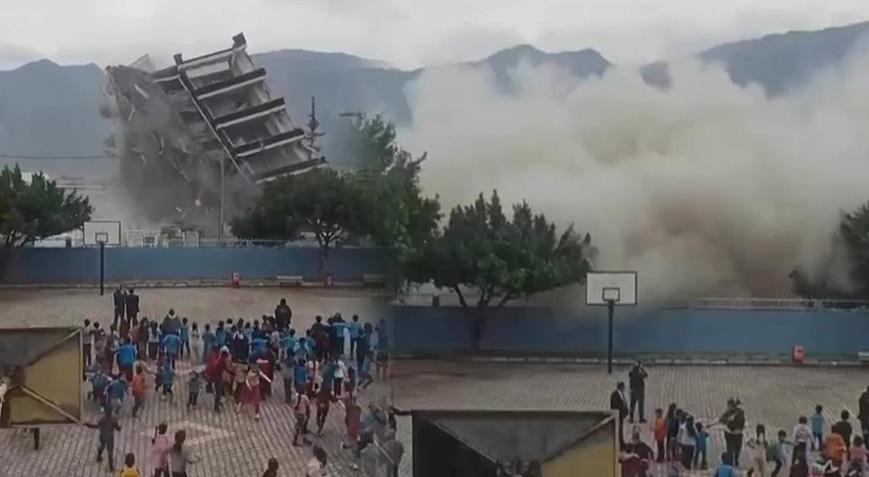 Bahçedeki öğrencilere çığlık attıran yıkımla ilgili inceleme başlatıldı