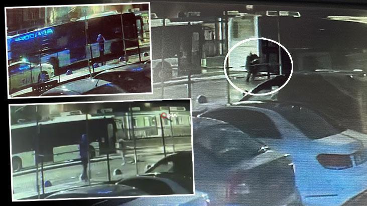 Feci ölüm güvenlik kamerasında! Kayan İETT otobüsünü durdurmaya çalıştı