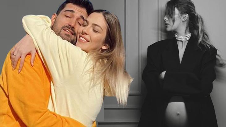 İkiz bebeklerine hamile olan Yasemin Şefkatli’den karnı burnunda poz