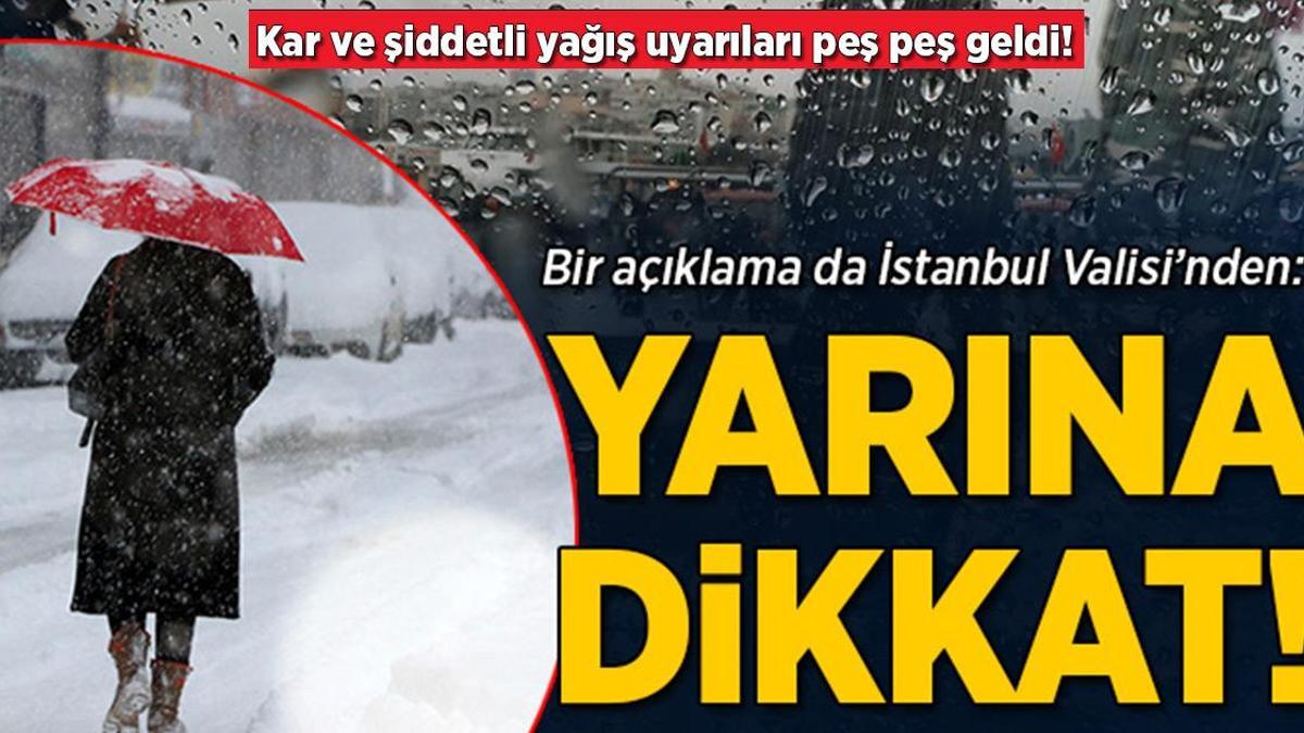 7 ilde alarm! Uyarılar peş peşe geldi: Kar, fırtına, yağmur…